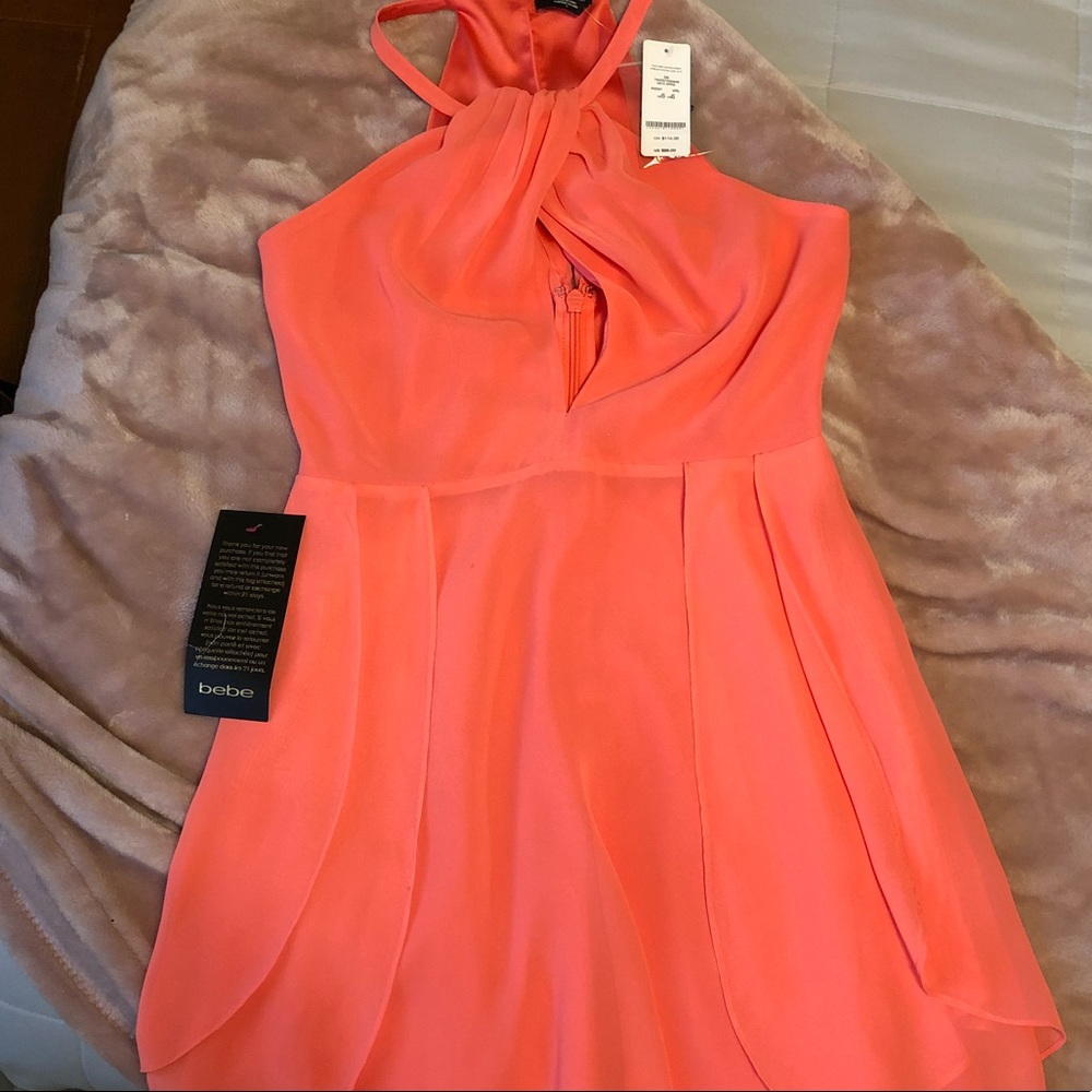 Bebe coral dress